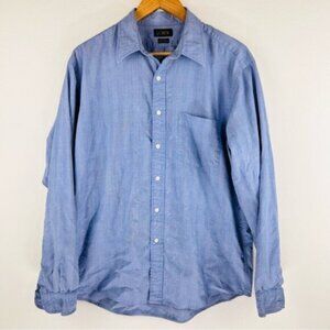 J.Crew Oarsman Men's Preppy Casual Button Down Shirt Size 16/36.